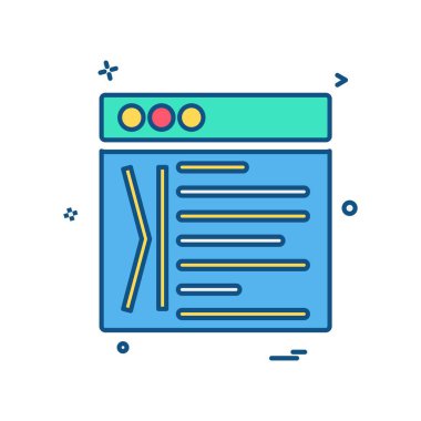 Web düzen simge tasarlamak vektör