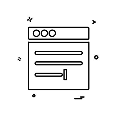 Web düzen simge tasarlamak vektör