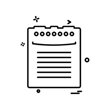 Dosya simgesi tasarım vektörü 