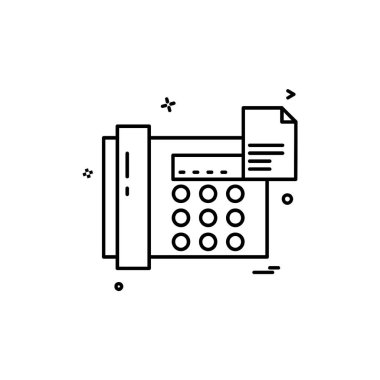 Telefon simgesi tasarım vektörü