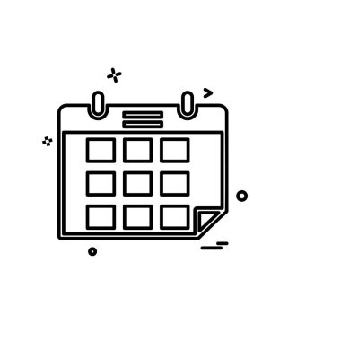 Şirket ofis simgesi tasarım vektörü