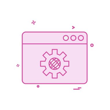 Web yerleşim simgesi tasarım vektörü