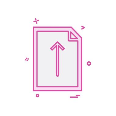 Dosya simgesi tasarım vektörü