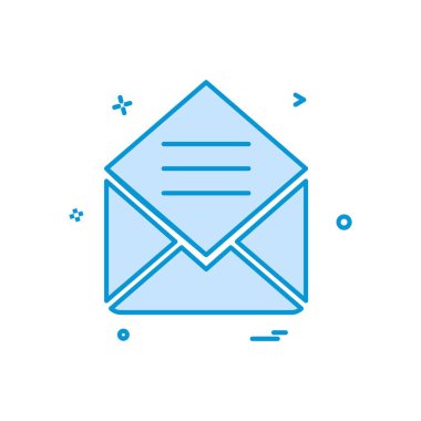 İleti simge tasarlamak vektör