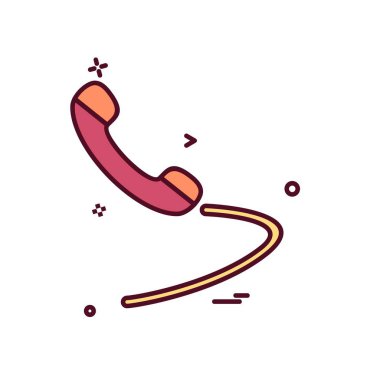 Telefon simgesi tasarım vektörü