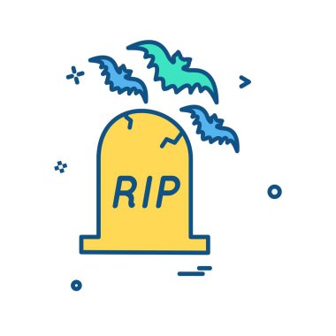 Cadılar Bayramı simgesi tasarım vektörü