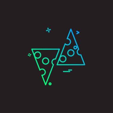 Gıda simgesi tasarım vektörü