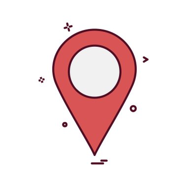 Navigasyon simgesi tasarım vektörü