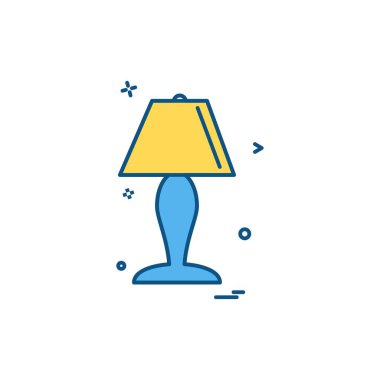 Mobilya simgesi tasarım, renkli vektör çizim