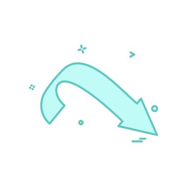 Doğru simgesi tasarım, renkli vektör çizim