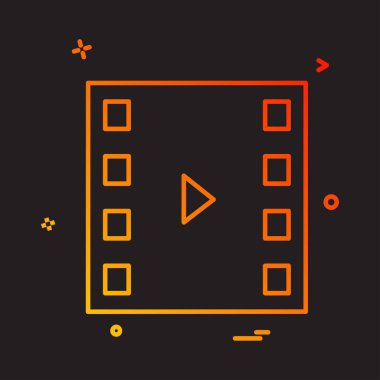 Video simge tasarlamak vektör