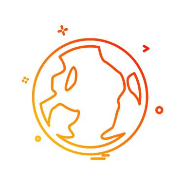 Küre simge tasarlamak vektör