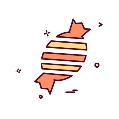 Şekerleme simge tasarlamak vektör