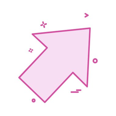 Ok simgesi tasarım vektörü