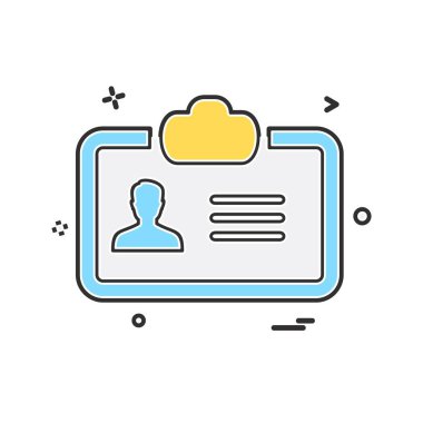 Profil simgesi tasarım vektörü