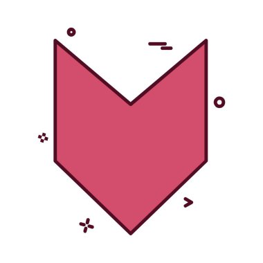 Ok simgesi tasarım vektörü