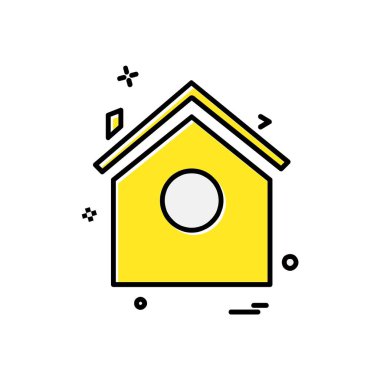 Ev simgesi tasarım vektörü