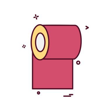 Tuvalet kağıdı simge tasarlamak vektör