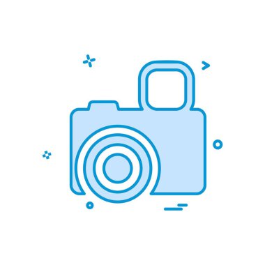 Kamera simgesi tasarım vektörü