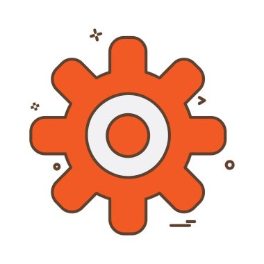 Vites simgesi tasarım vektörü