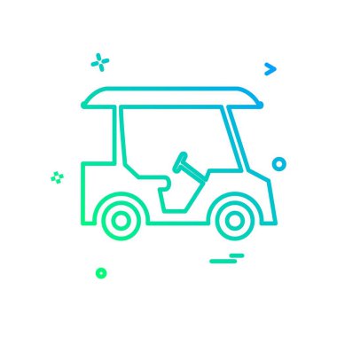 Golf simge tasarlamak vektör