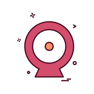 Web cam simge tasarlamak vektör 