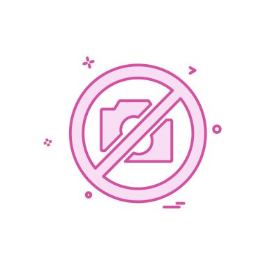 Kamera simgesi tasarım vektörü