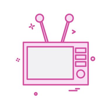 TV simgesi tasarım vektörü