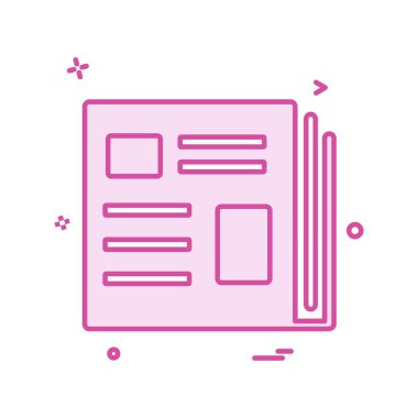 Kitapların simge tasarım vektörü