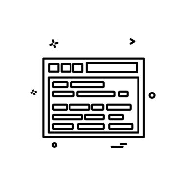 Web sitesi düzenleme simgesi tasarım vektörü