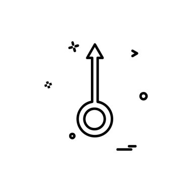 Ok simgesi tasarım vektörü