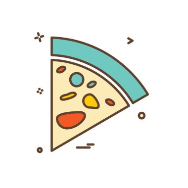 Gıda simgesi tasarım vektörü