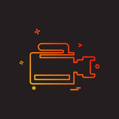 Kamera simgesi tasarım vektörü