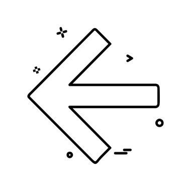 Ok simgesi tasarım vektörü