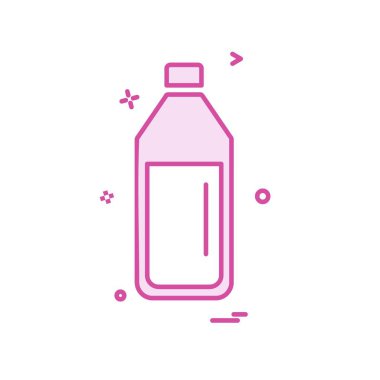 İçki simgesi tasarım, renkli vektör çizim 