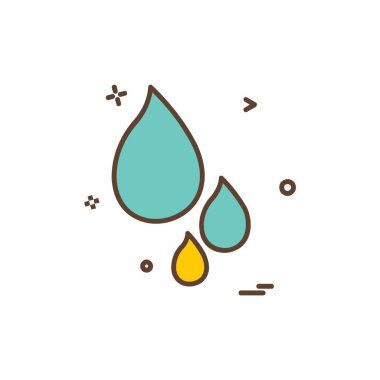 Damla simge tasarlamak vektör