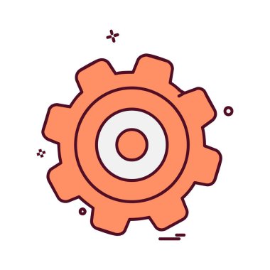 Dişli simge tasarlamak vektör