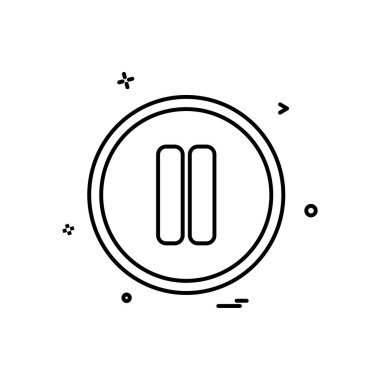 Ortam düğmeleri dizayn vektörü