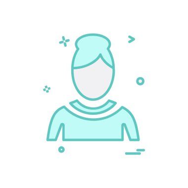 Avatar simge tasarım vektörü