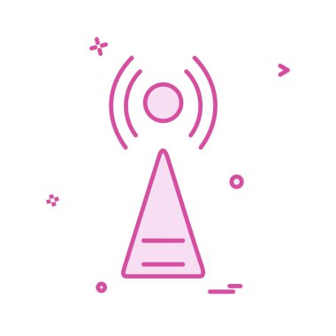 Kızılötesi simge tasarım vektörü