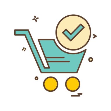 Alışveriş simge tasarlamak vektör 