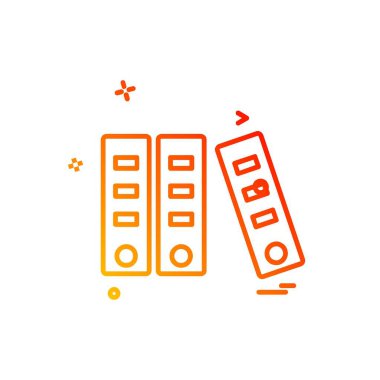 Dosya simgesi tasarım vektörü