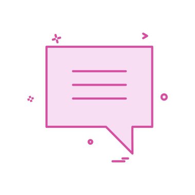 Sohbet simgesi tasarım vektörü