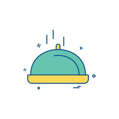 Gıda simgesi tasarım vektörü