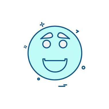 Emoji simgeleri tasarım vektörü 