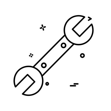 Donanım aracı simgesi tasarım, renkli vektör çizim 