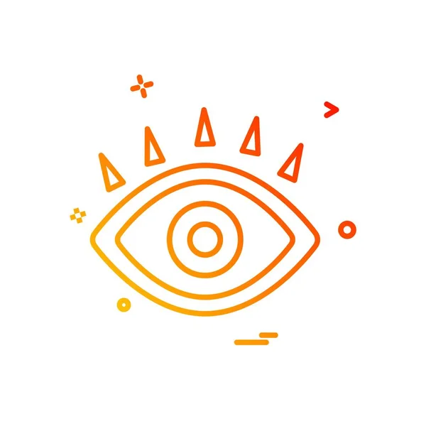 Eye Icon Design Vector — 스톡 벡터