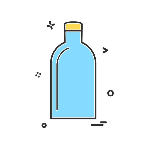 Дизайн Значка Бутылки Красочная Векторная Иллюстрация — стоковый вектор