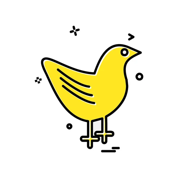 Bird Icon Design Vector — Stock Vector