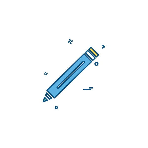 Bleistift Schule Symbol Vektor Design — Stockvektor